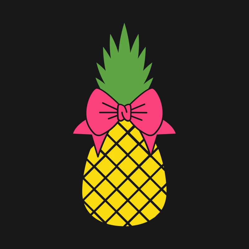 Ananas avec nœud rose Femme Sweat à capuche