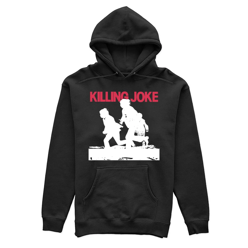 Killing Joke Post-Punk Album Cover with White Silhouettes Female Pullover Hoodie