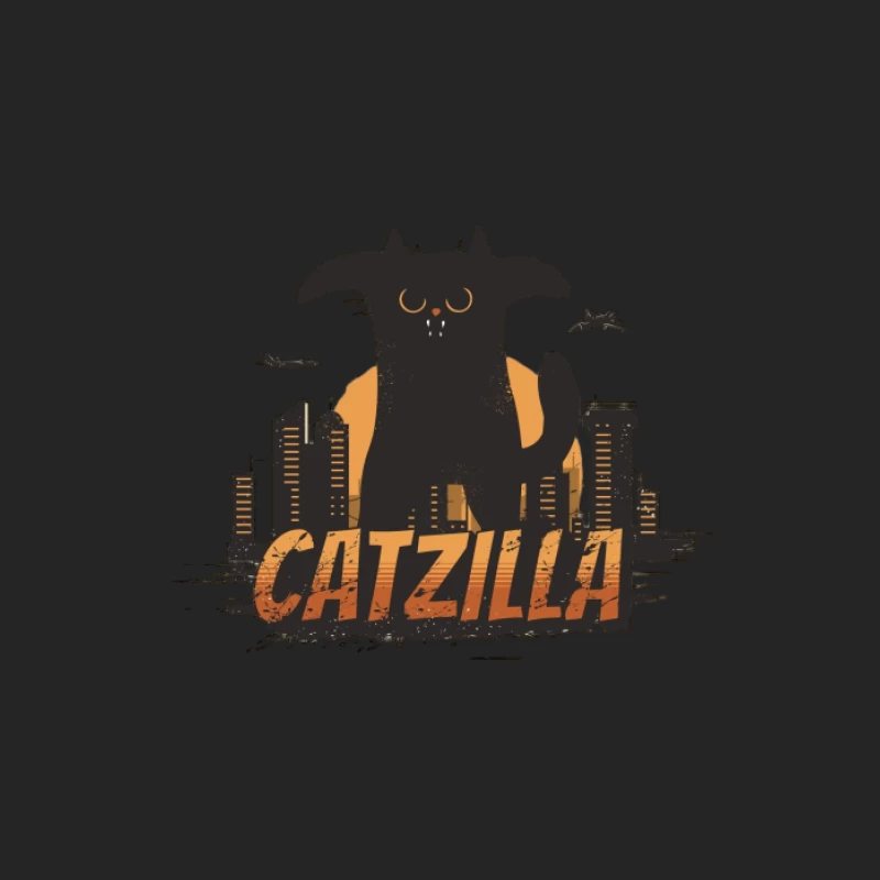 Catzilla über der Stadt Damen Pullover Sweatshirt