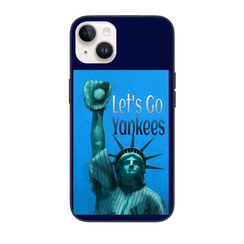 Baseball - New York Yankees - LET'S GO YANKEES iPhone Case