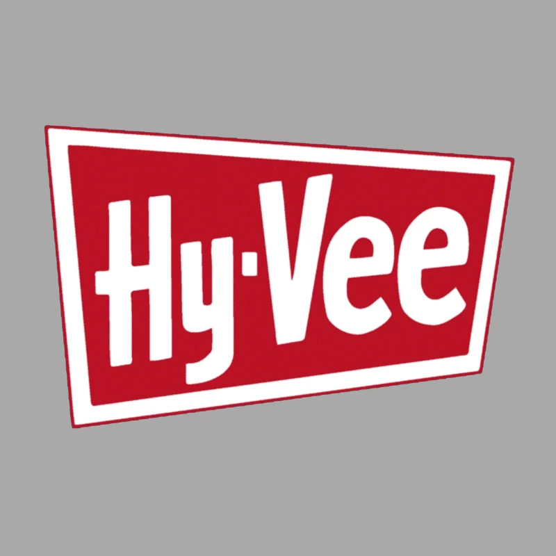 Hy-Vee Supermarket Chain Logo in Red and White Female Pullover Hoodie