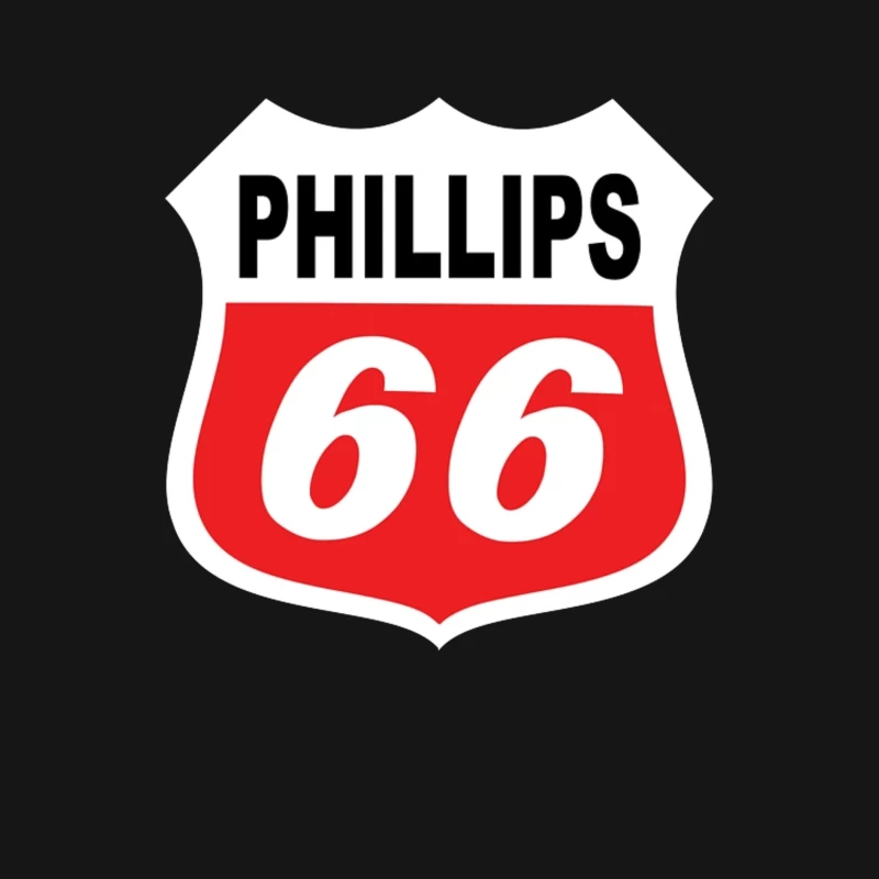 Phillips 66 Classic Shield Logo Design Male Long Sleeve T-Shirt