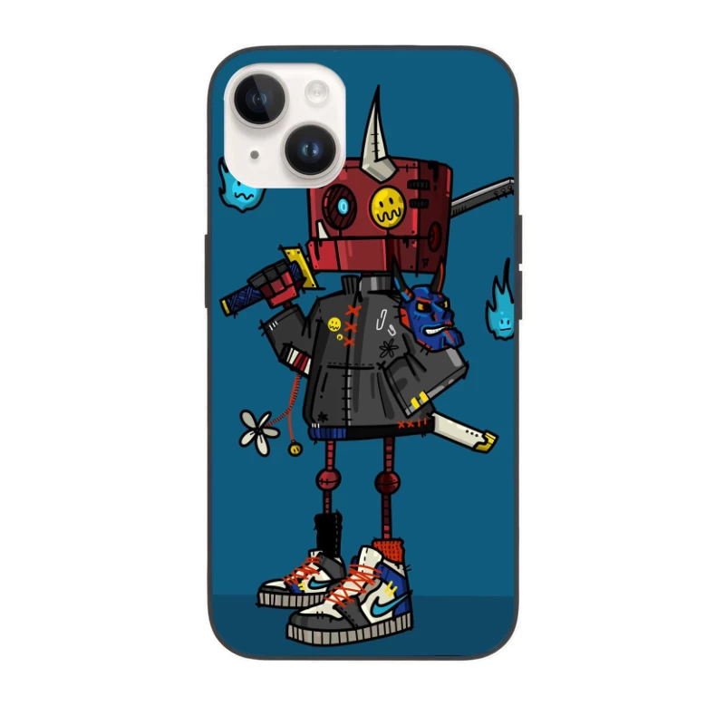 Stylish Robo Samurai iPhone Case