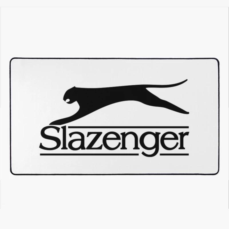 Slazenger Sports Brand Logo with Black Panther Silhouette Desk Mat