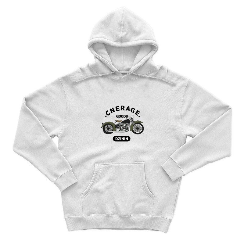 Vintage Motorrad Logo auf Motorradbekleidung Herren Pullover Hoodie