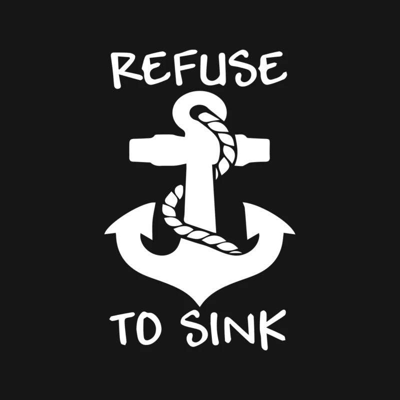 Refuse To Sink Boat Funny Mouse Pad