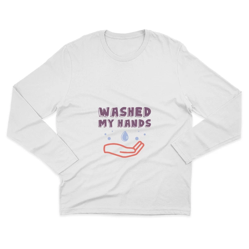 Illustration sur le lavage des mains Homme Manches Longues T-Shirt