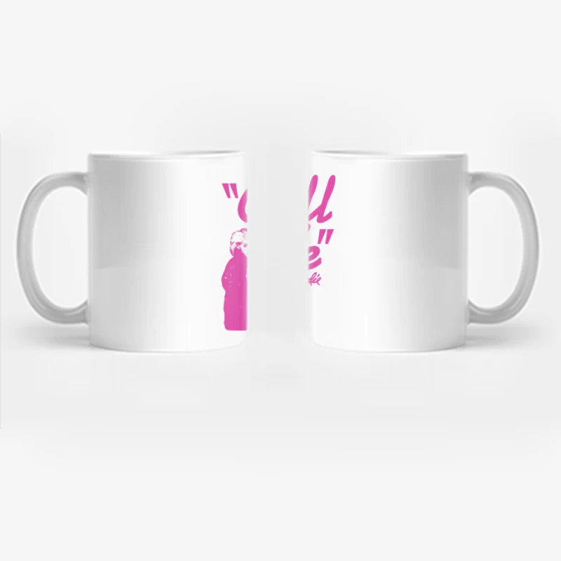 Vintage Pink "Call Me" Blondie Single Poster Coffee Mug