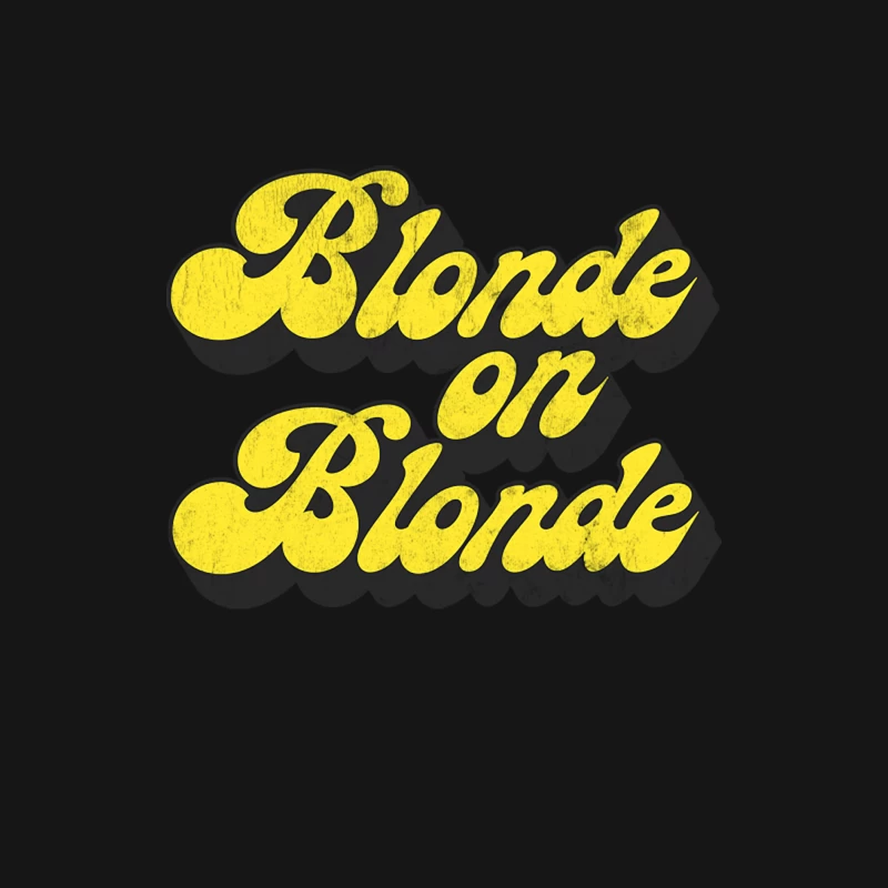 Blonde on Blonde  Vintage Faded Style Fan Design Female Long Sleeve T-Shirt