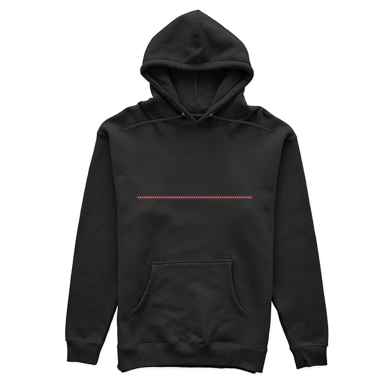 Rayures rouge et noir avec motifs symétriques Femme Sweat à capuche