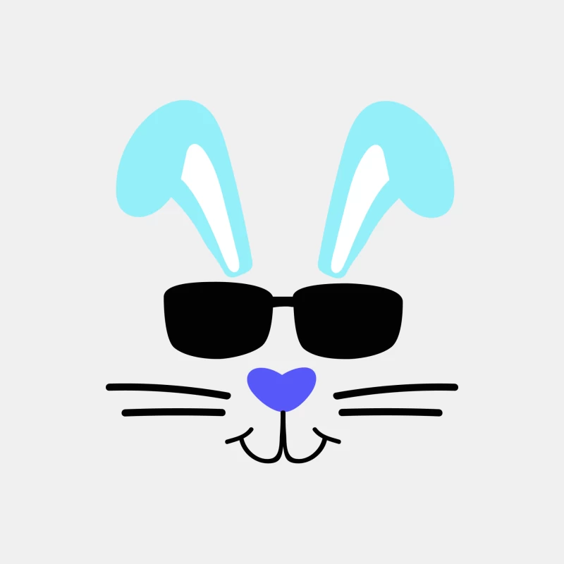 Visage de lapin avec lunettes Homme Débardeur