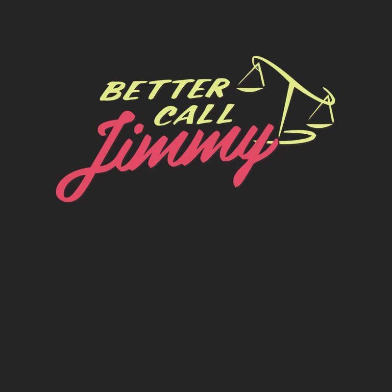 Better Call Jimmy: Legal Logo with Scales of Justice Male Pullover Sweatshirt