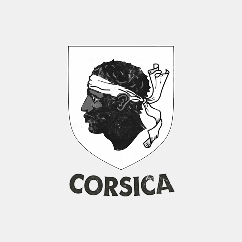 Corsica ---- Vintage Style Crest Design Male Tank Top