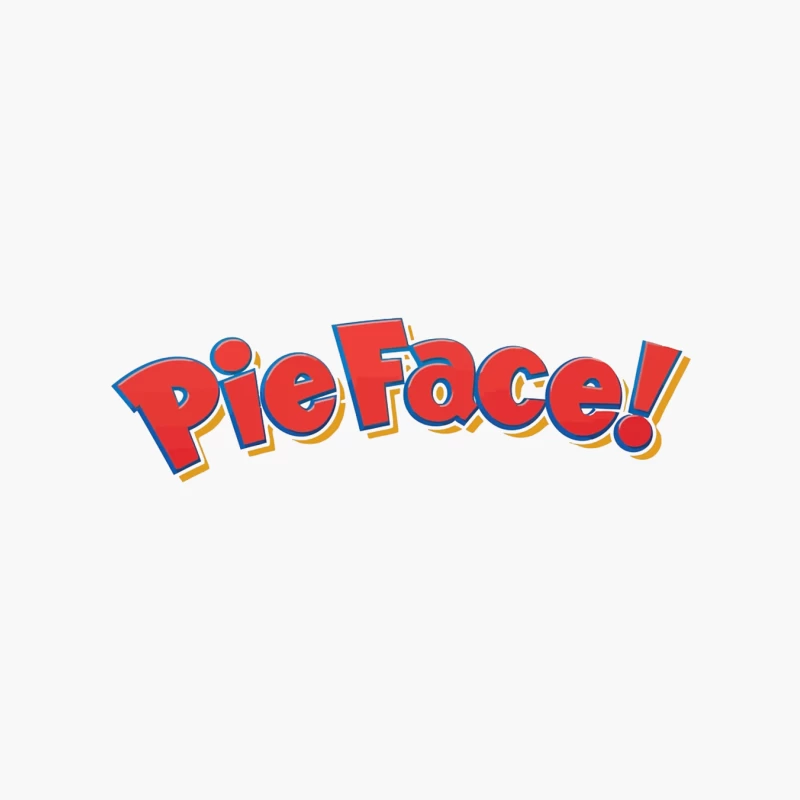 Pie Face Classic Game Logo in Red Cartoon Letters Cotton Tote Bag