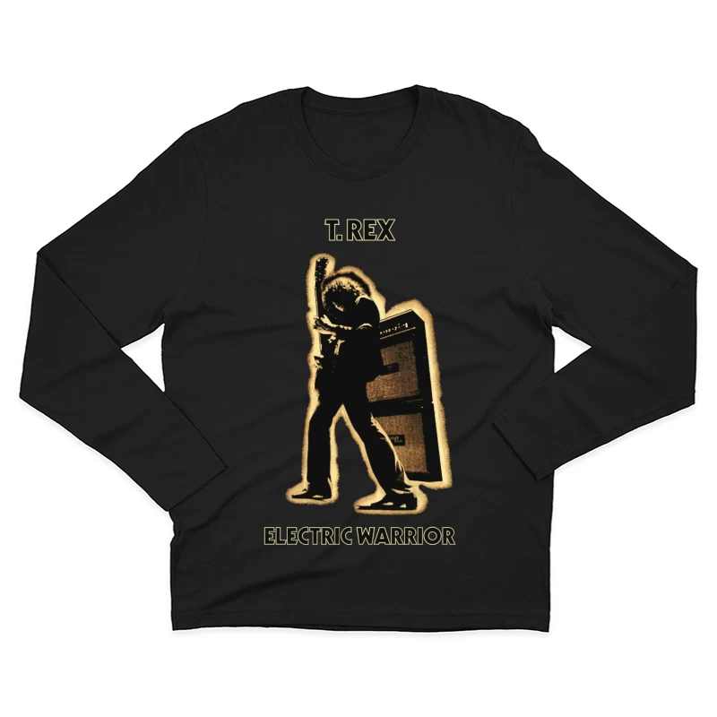 T.Rex 'Electric Warrior' Classic Rock Album Cover Silhouette Male Long Sleeve T-Shirt