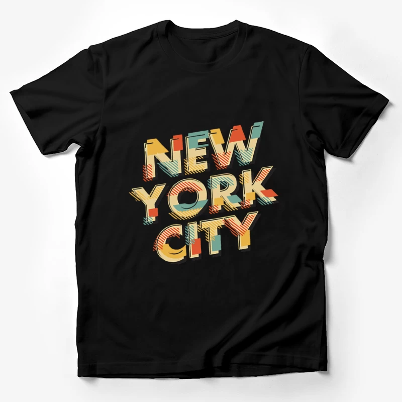 Retro New York City Text Herren T-Shirt