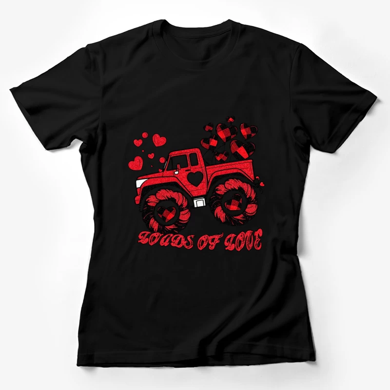 Mädchen-Monstertruck voller Liebe Damen T-Shirt