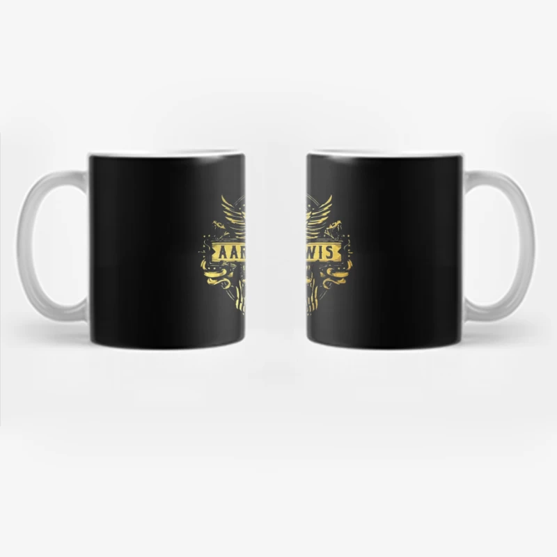 Aaron Lewis State I'm In - Golden Wings Logo Design Coffee Mug