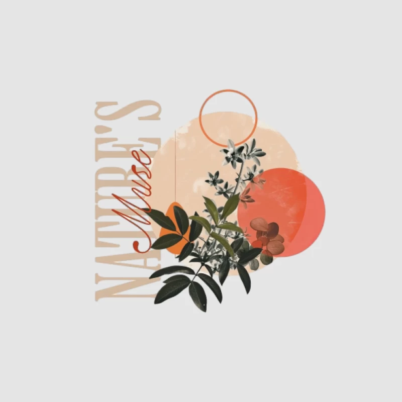 Inspiration de la nature: art floral en tons orange Homme Sweat à capuche