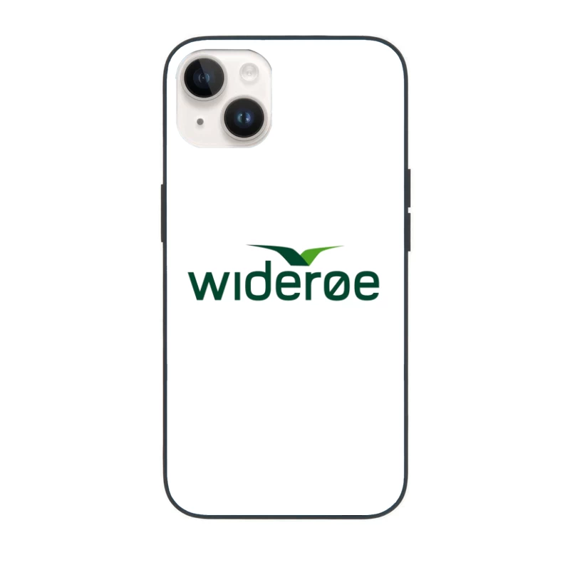 Wideroe Airlines Green Bird Logo Design iPhone Case