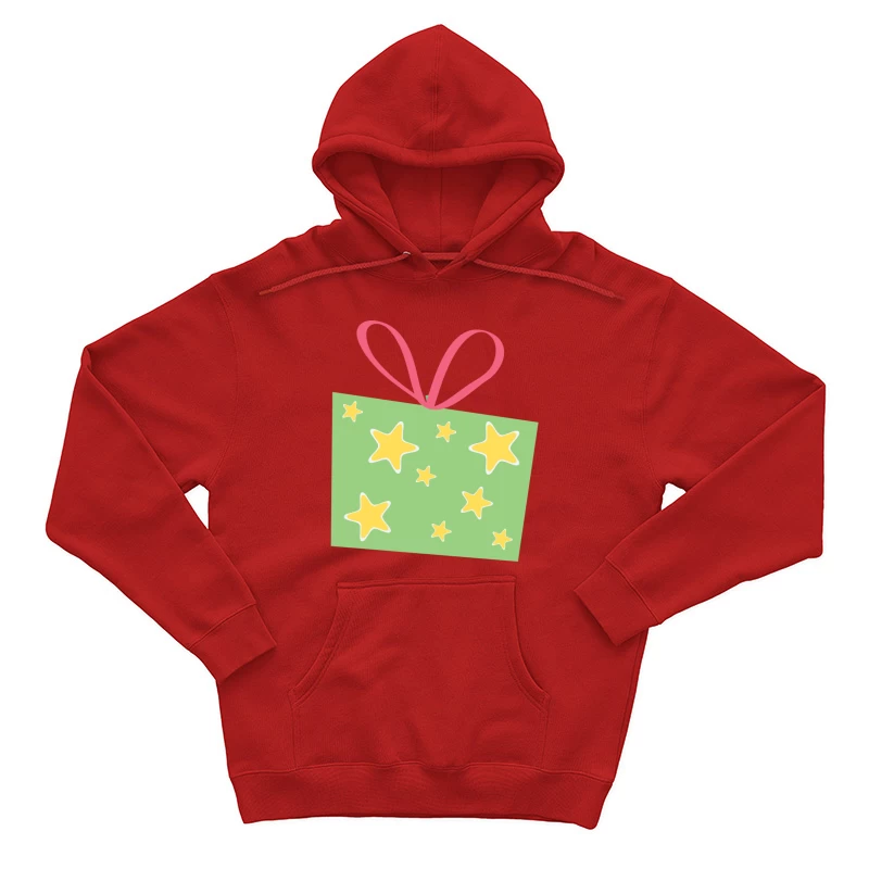 Cadeau avec étoiles et ruban rose Homme Sweat à capuche