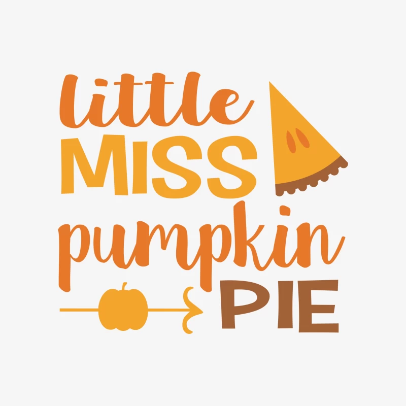 Design de 'Little Miss Pumpkin Pie' Femme Sweat-shirt à enfiler