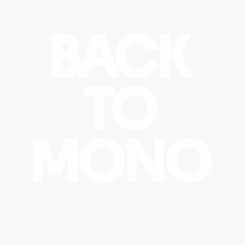 Back To Mono Cotton Tote Bag