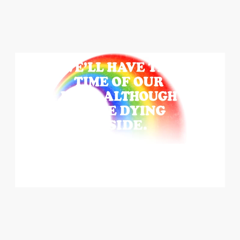 Dying Inside  Nihilism Typography Design Travel Mug