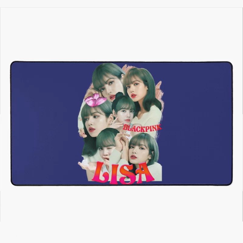 BLACKPINK Lisa - K-pop Icon in Fashion and Music Desk Mat