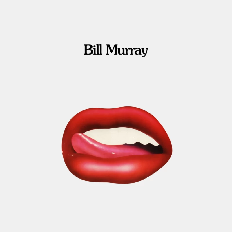 Minimalist Red Lips Graphic with Text Male Tank Top
