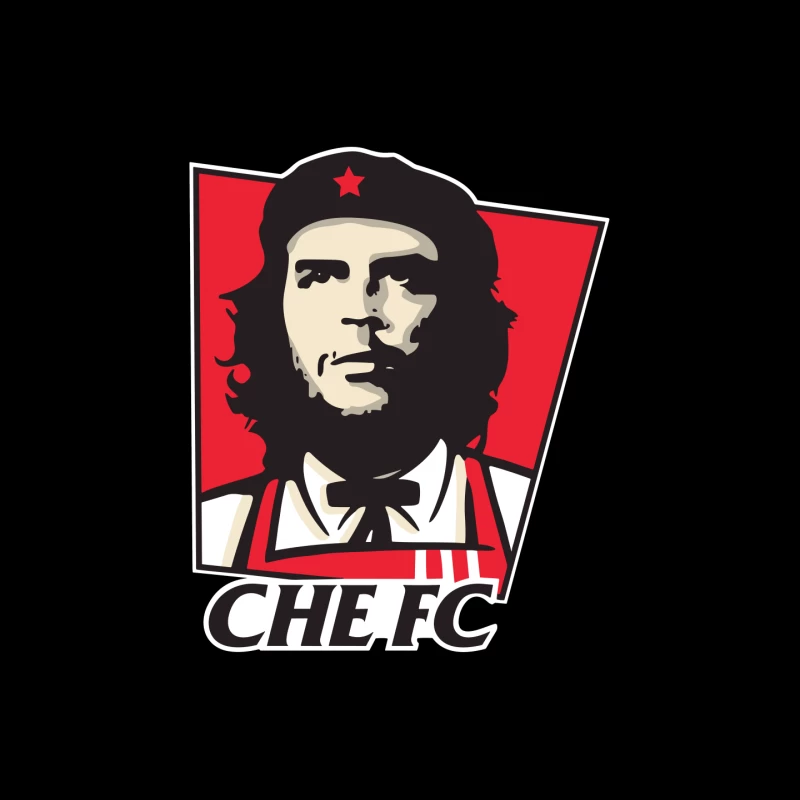 Che Guevara Inspired Sports Team Logo Mouse Pad