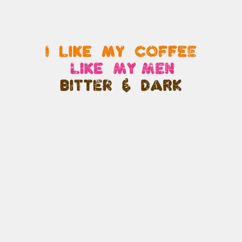 Humorous Coffee and Men Comparison Typography Male Tank Top