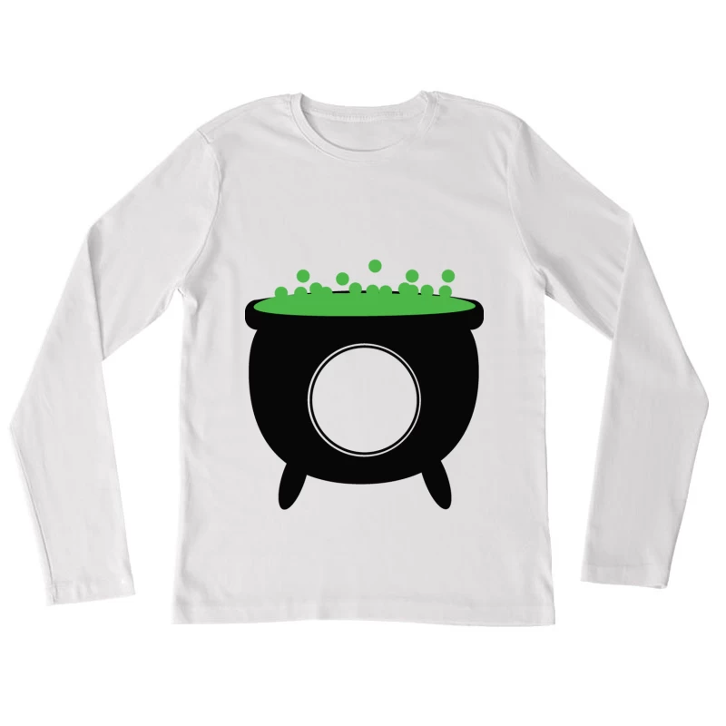 Chaudron magique avec potion verte Femme Manches Longues T-Shirt