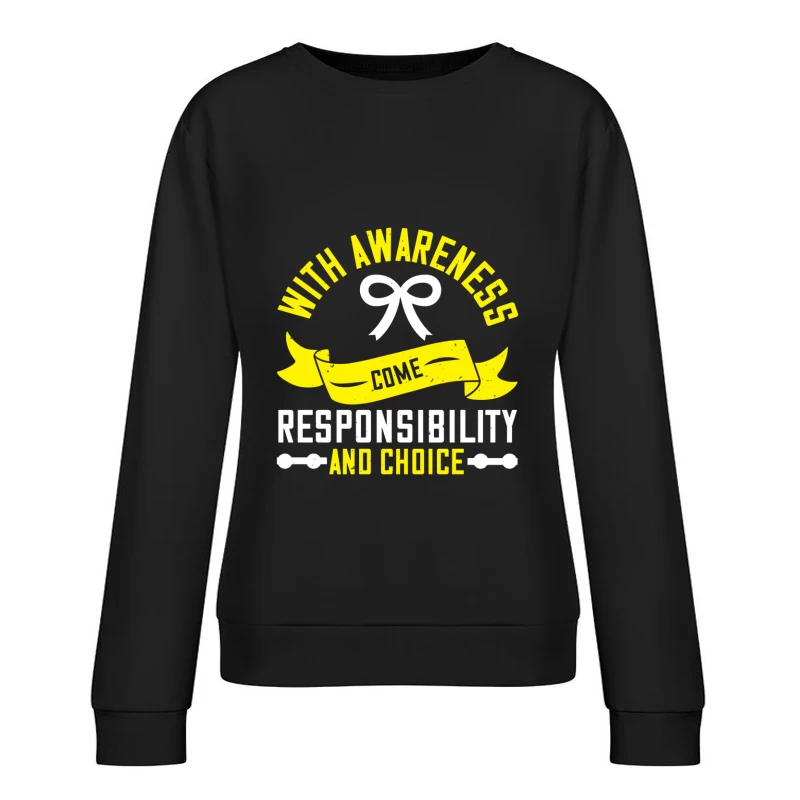Décisions Responsables et Conscientes Femme Sweat-shirt à enfiler