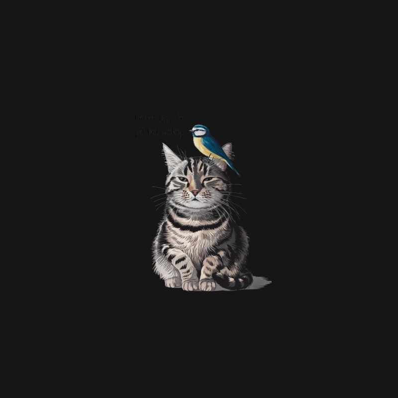 Lazy Cat's Bird-Watching Excuse Desk Mat