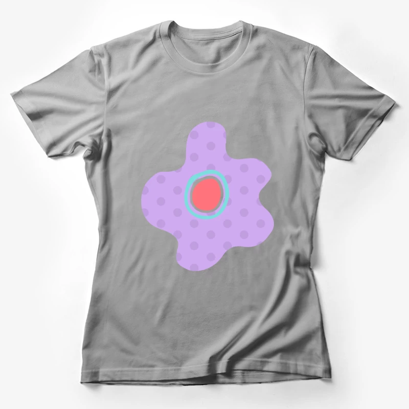 Design abstrait en violet avec polygones Femme T-Shirt