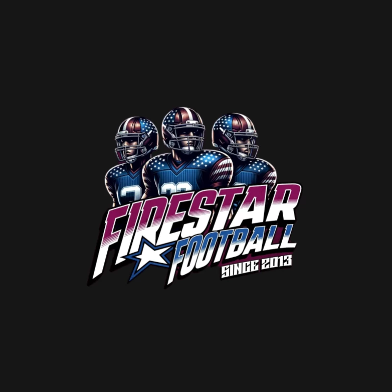Dynamisches Football-Design von Firestar Herren Langarm T-Shirt
