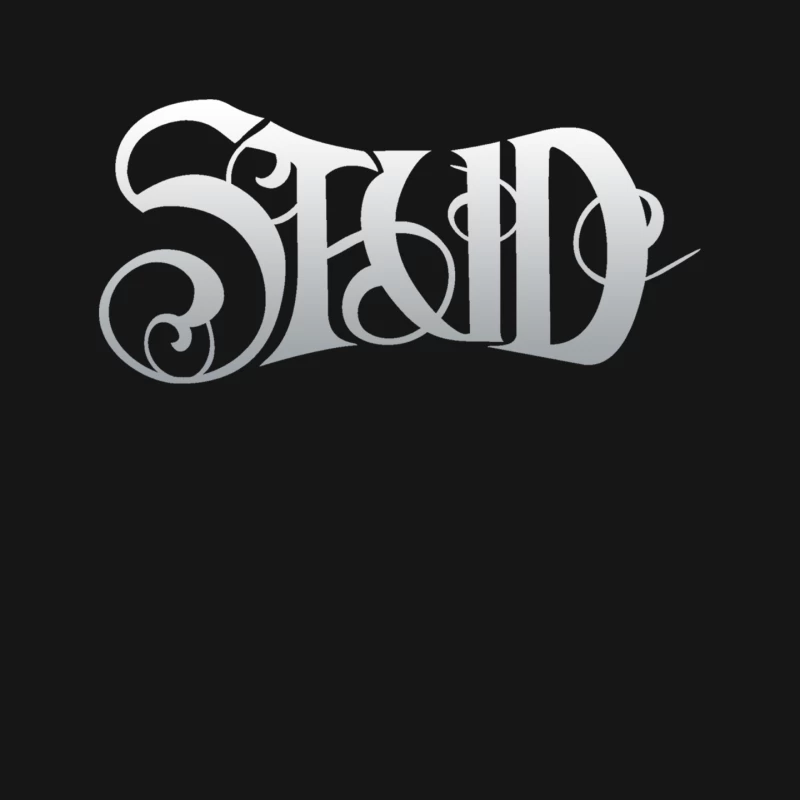 Elegant Gray Calligraphic Logo Design Mouse Pad