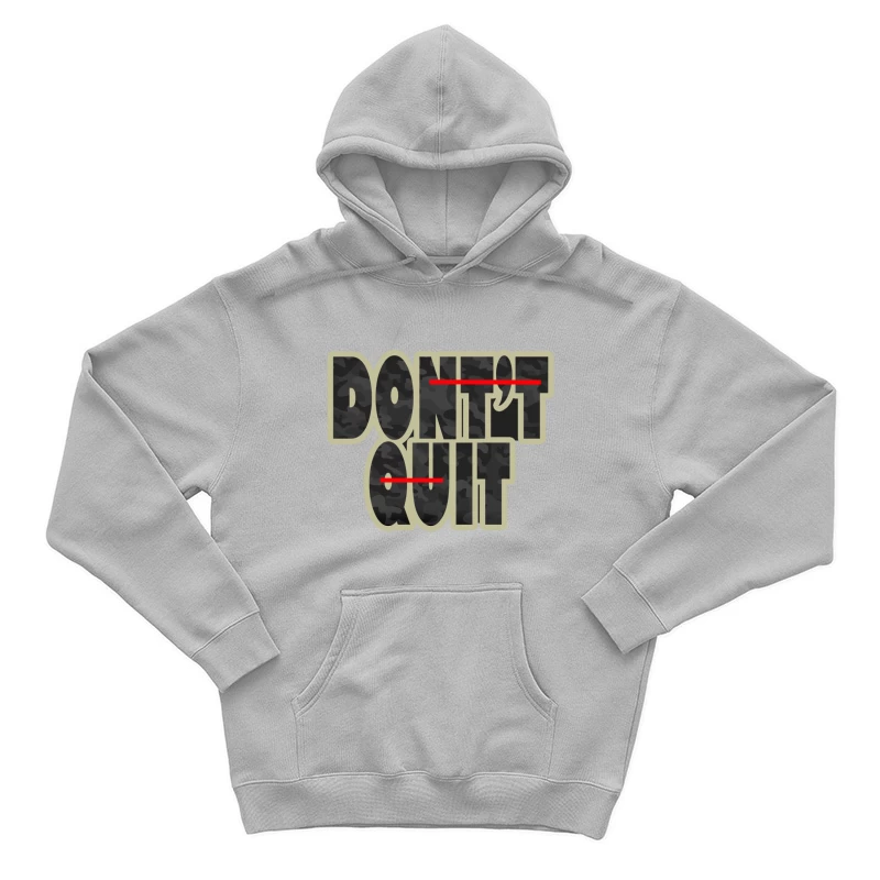 Motivational Quote on Perseverance Male Pullover Hoodie