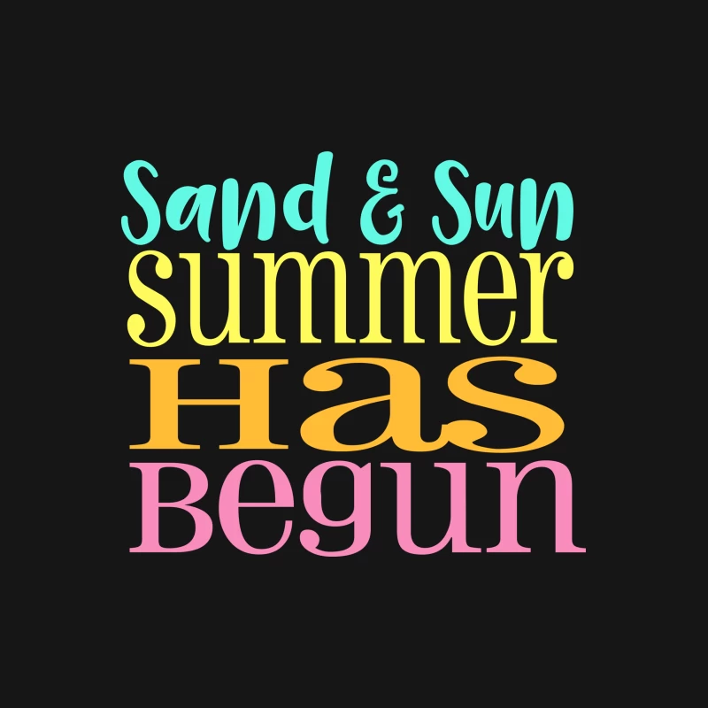 Début de l'été avec sable et soleil Femme T-Shirt