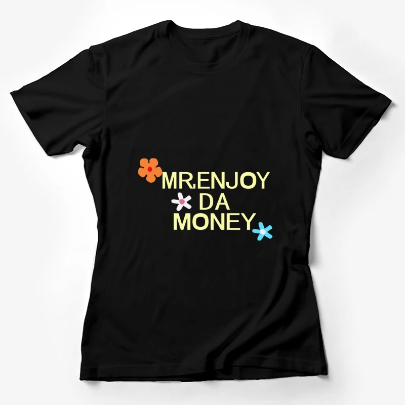 Florales Geldmotiv Damen T-Shirt