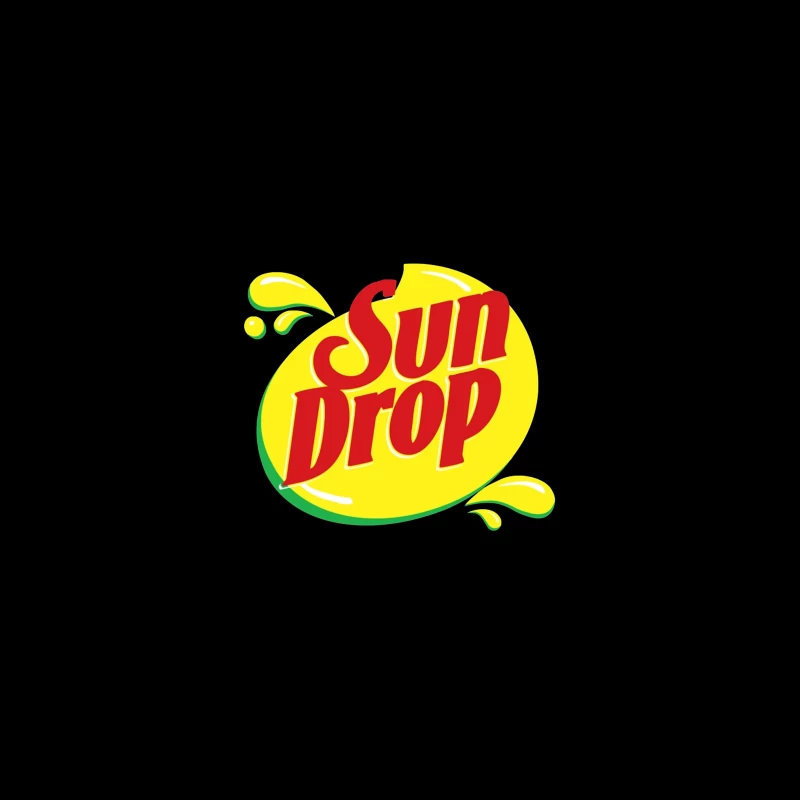 Sun Drop Soda Brand Vintage Logo Design Desk Mat