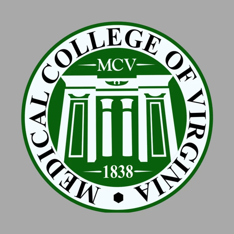 Medical College of Virginia (MCV) Historical Academic Seal from 1838 Female Pullover Hoodie