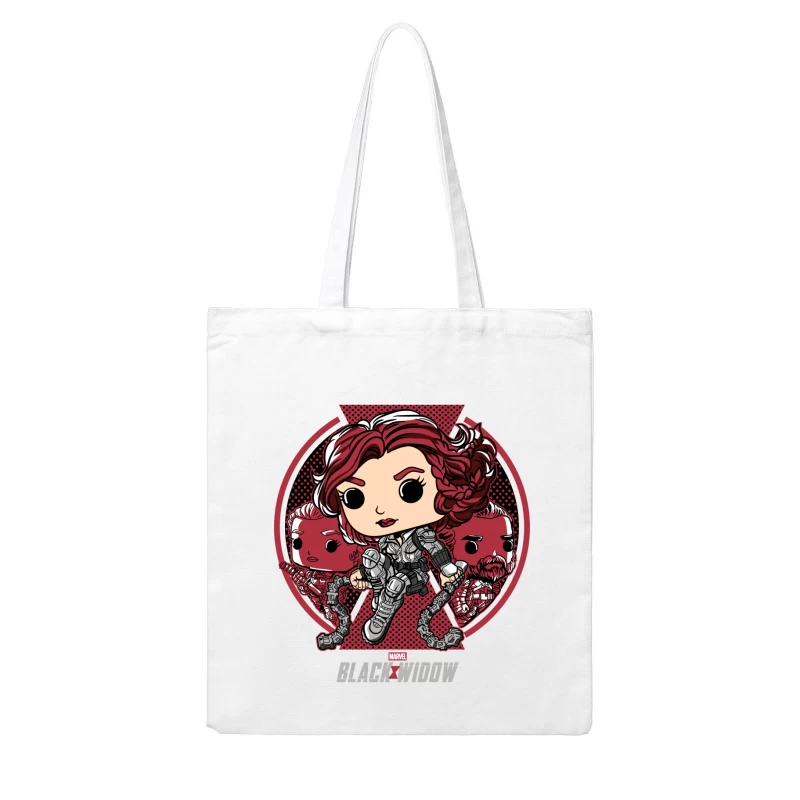 Marvel Black Widow Character Art Cotton Tote Bag