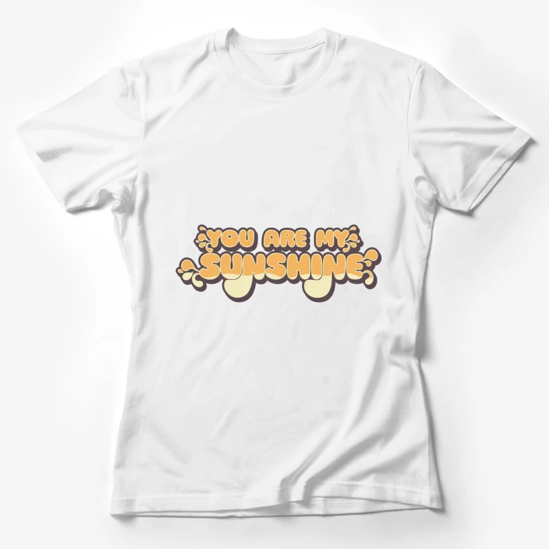 Bunter Schriftzug 'Du bist mein Sonnenschein' Damen T-Shirt