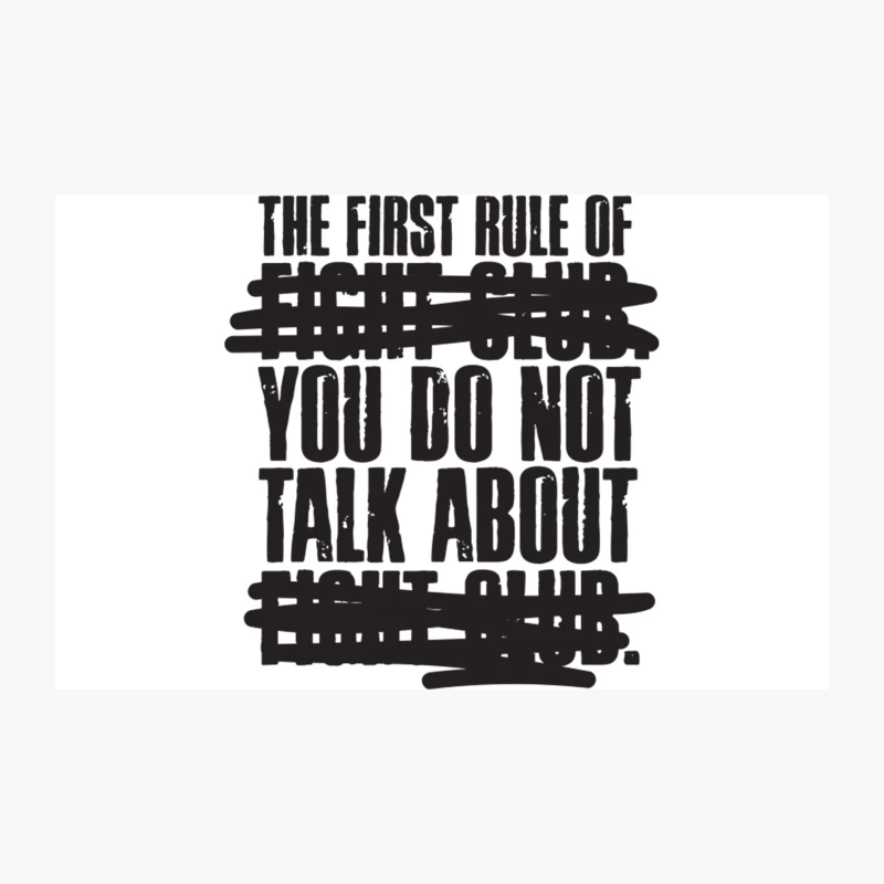 The First Rule of Fight Club Travel Mug