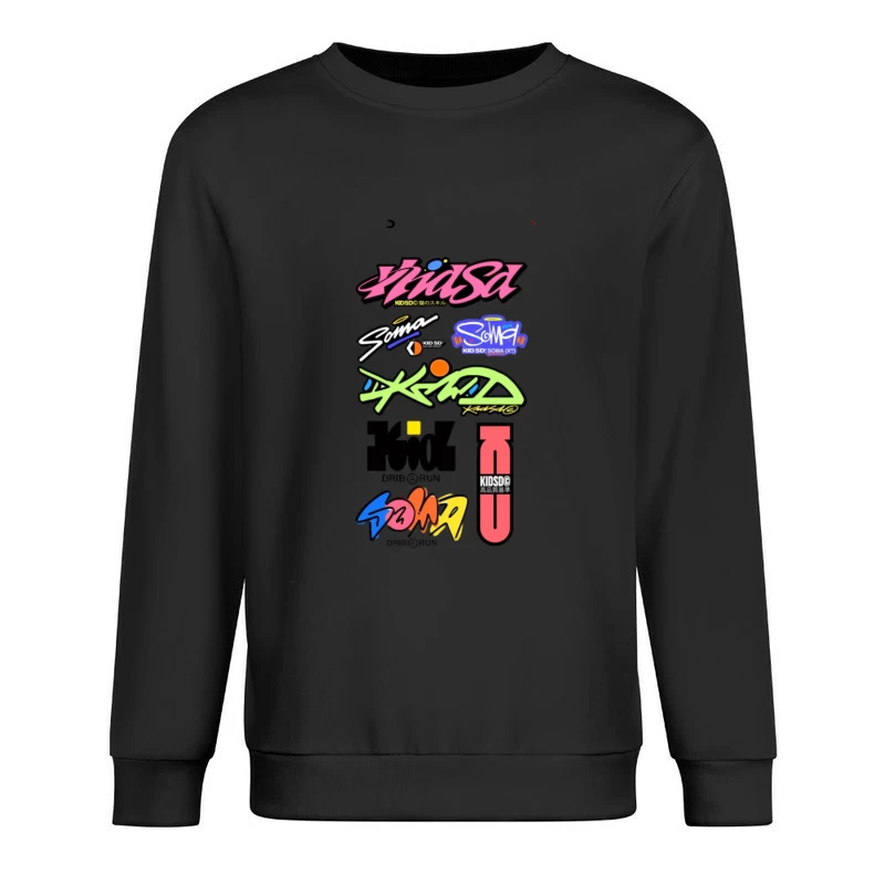 Graffiti-stilvolle Kinderdesignlogos Herren Pullover Sweatshirt