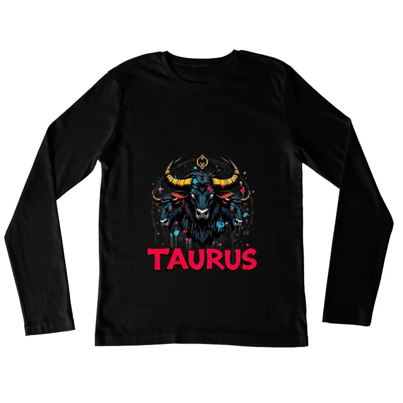 Astrological Art of Taurus Female Long Sleeve T-Shirt