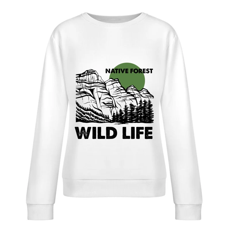 Natur, Erhaltung, Baumkronen Damen Pullover Sweatshirt