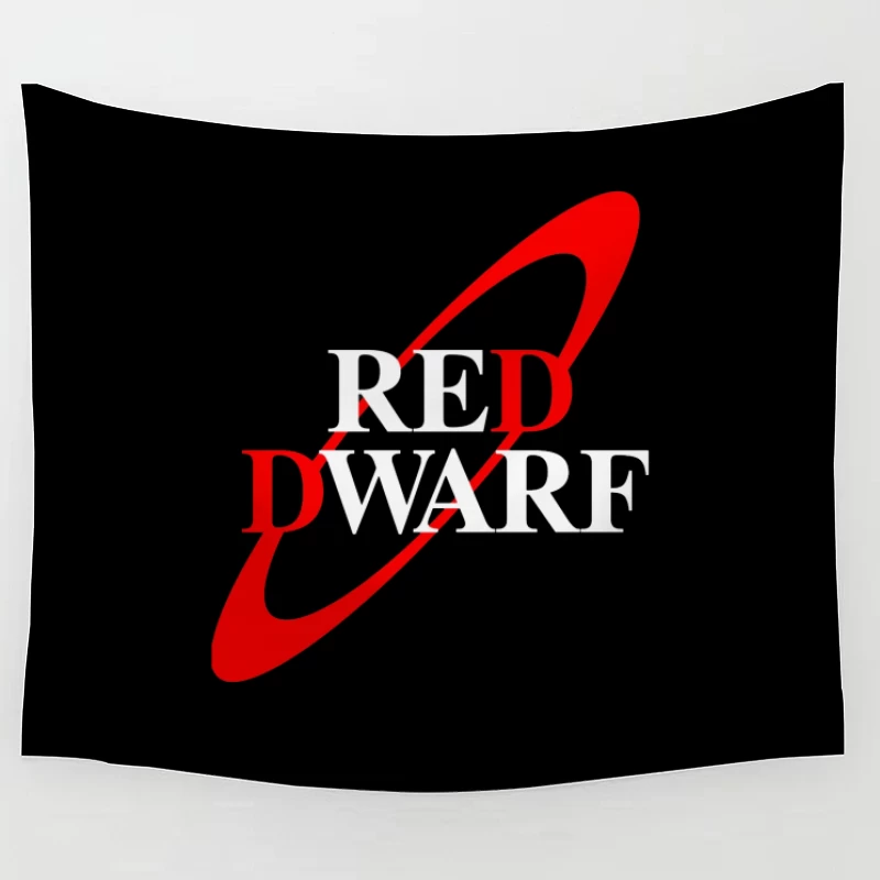 Red Dwarf Science Fiction TV Series Logo Tapestry